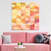 Geometrisches Muster für weiches Dreieck Leinwanddruck (Insitu (Wohnzimmer))
