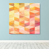 Geometrisches Muster für weiches Dreieck Leinwanddruck (Insitu (Holzboden))