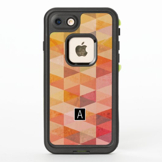 Geometrisches Muster für weiches Dreieck | MIT MON (Rückseite)