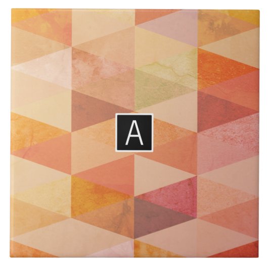 Geometrisches Muster für weiches Dreieck | MIT MON Fliese (Vorderseite)