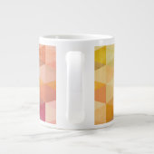 Geometrisches Muster für weiches Dreieck | MIT MON Jumbo-Tasse (Rückseite)