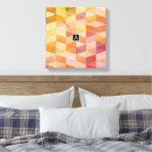 Geometrisches Muster für weiches Dreieck | MIT MON Leinwanddruck (Insitu (Schlafzimmer))