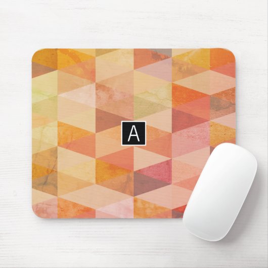Geometrisches Muster für weiches Dreieck | MIT MON Mousepad (Mit Mouse)