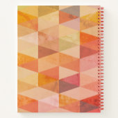 Geometrisches Muster für weiches Dreieck | MIT MON Notizbuch (Rückseite)