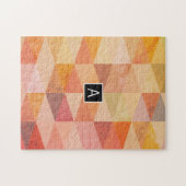 Geometrisches Muster für weiches Dreieck | MIT MON Puzzle (Horizontal)