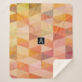 Geometrisches Muster für weiches Dreieck | MIT MON Sherpadecke (Vorderseite)