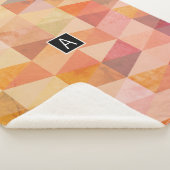 Geometrisches Muster für weiches Dreieck | MIT MON Sherpadecke (3/4)