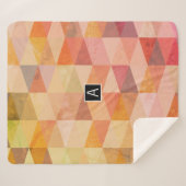 Geometrisches Muster für weiches Dreieck | MIT MON Sherpadecke (Vorderseite (Horizontal))