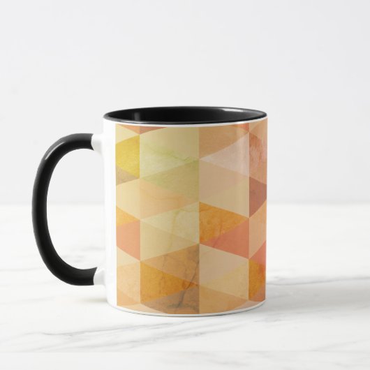 Geometrisches Muster für weiches Dreieck | MIT MON Tasse (Links)