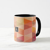 Geometrisches Muster für weiches Dreieck | MIT MON Tasse (VorderseiteRechts)