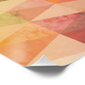 Geometrisches Muster für weiches Dreieck Poster (Ecke)
