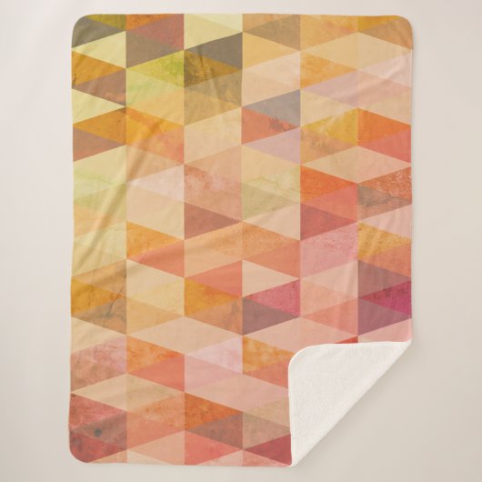 Geometrisches Muster für weiches Dreieck Sherpadecke (Vorderseite)