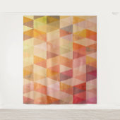 Geometrisches Muster für weiches Dreieck Wandteppich (Vorderseite)