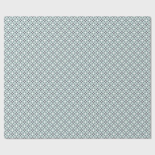 Geometrisches Muster für weiches Grün und Schiefer Geschenkpapier (Flach)