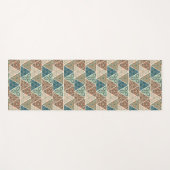 Geometrisches Muster Geo-Schritt-| im Freien Yogamatte (Vorderseite (Horizontal))