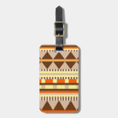 Geometrisches Muster Gepäckanhänger (Vorderseite vertikal)