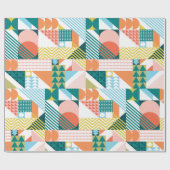 Geometrisches Muster Geschenkpapier (Flach)