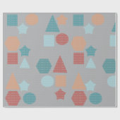 Geometrisches Muster Geschenkpapier (Flach)