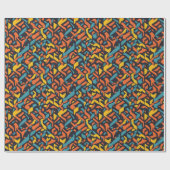 Geometrisches Muster Geschenkpapier (Flach)