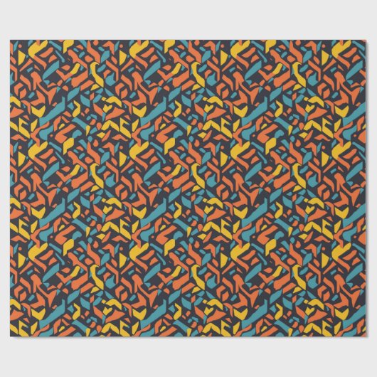 Geometrisches Muster Geschenkpapier (Flach)