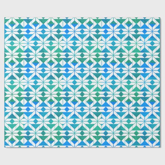 Geometrisches Muster Geschenkpapier (Flach)