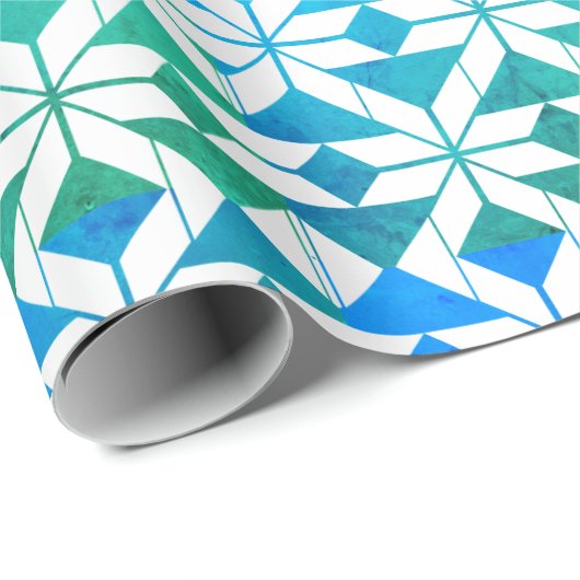 Geometrisches Muster Geschenkpapier (Rolleneckpunkt)