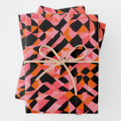 geometrisches Muster. Geschenkpapier Set (Beispiel)
