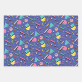 geometrisches Muster Geschenkpapier Set (Vorderseite)