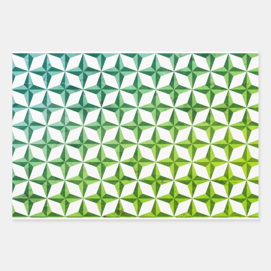 Geometrisches Muster Geschenkpapier Set (Vorderseite 2)