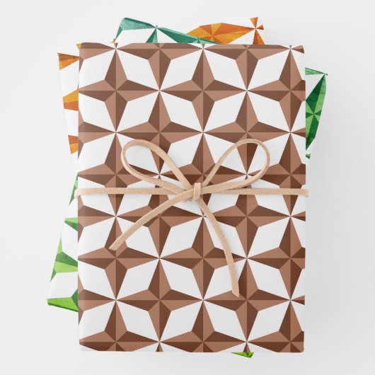 Geometrisches Muster Geschenkpapier Set (Beispiel)