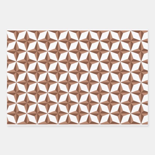 Geometrisches Muster Geschenkpapier Set (Vorderseite)