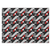 Geometrisches Muster getonte und rote Farbe des Tischdecke (Vorderseite (Horizontal))