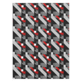 Geometrisches Muster getonte und rote Farbe des Tischdecke (Vorderseite)