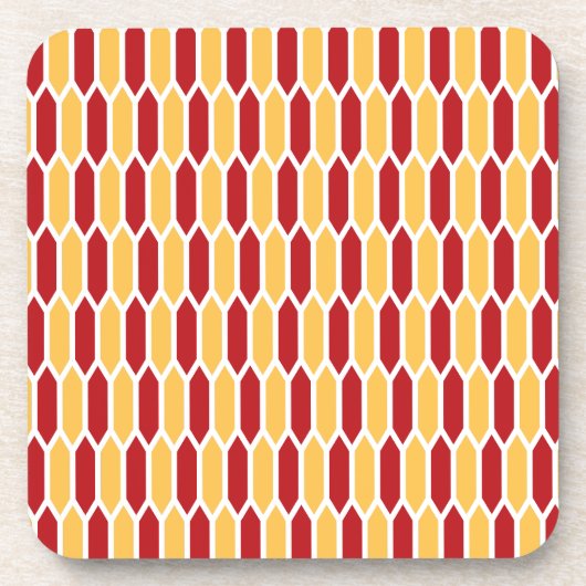 Geometrisches Muster Getränkeuntersetzer (Vorderseite)