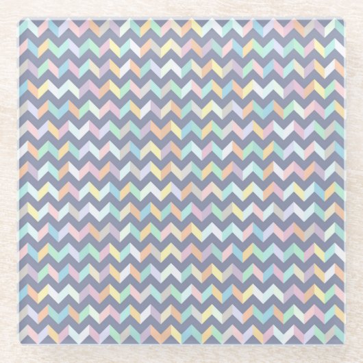 Geometrisches Muster Glasuntersetzer (Vorderseite)