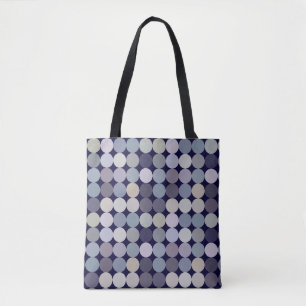 geometrisches Muster großer Punkte Tasche