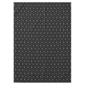 Geometrisches Muster Hexagon Schwarz/Weiß Tischdecke (Vorderseite)