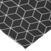 Geometrisches Muster Hexagon Schwarz/Weiß Tischdecke (Schrägansicht)