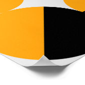 geometrisches Muster im 7. Stil mit Halbkreis Poster (Ecke)