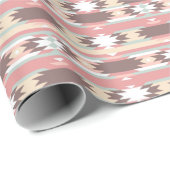 Geometrisches Muster im aztec-Stil 2 Geschenkpapier (Rolleneckpunkt)