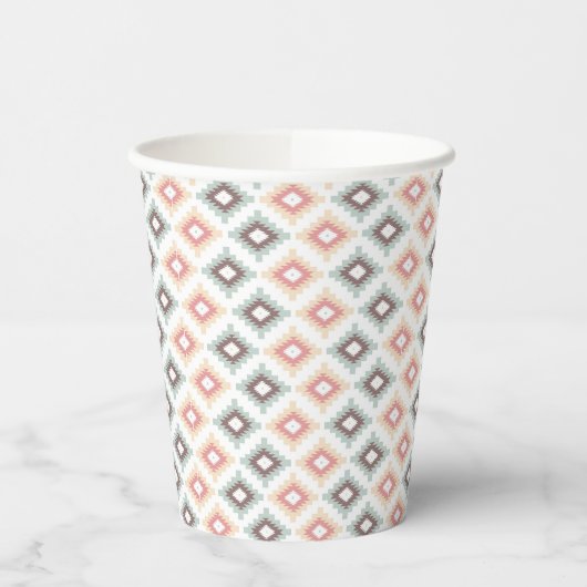 Geometrisches Muster im aztec-Stil Pappbecher (Links)