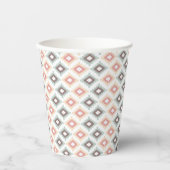 Geometrisches Muster im aztec-Stil Pappbecher (Vorderseite)