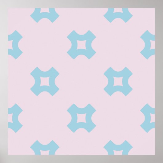 Geometrisches Muster im Funkstil, nahtlos, mit Cro Poster (Vorne)