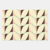 Geometrisches Muster im Retro-Stil Geschenkpapier Set (Vorderseite 2)