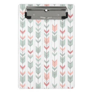 Geometrisches Muster im Retro-Stil Mini Klemmbrett