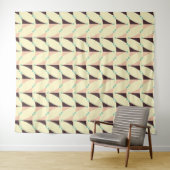 Geometrisches Muster im Retro-Stil Wandteppich (Beispiel (Horizontal))