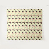 Geometrisches Muster im Retro-Stil Wandteppich (Vorderseite (Horizontal))