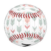 Geometrisches Muster im Retrostil Baseball (Rückseite)