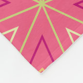 Geometrisches Muster im Retrostil Fleecedecke (Ecke)