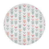 Geometrisches Muster im Retrostil Schneidebrett (Vorderseite)